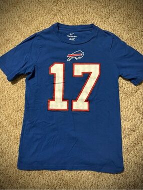 Nike Blue Buffalo Bills #17 Josh Allen Graphic Tee